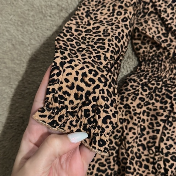 Leopard Print Girls Dress - Picture 3 of 6